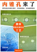 獨家工藝：斯曼克可為噴絲板小孔拋光內(nèi)錐效果！